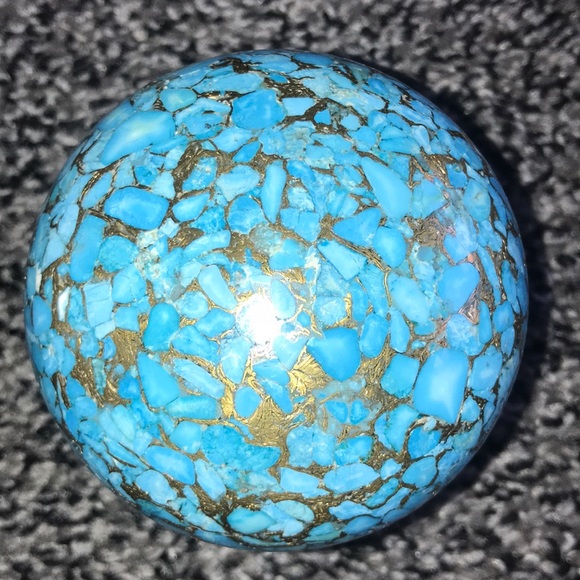 Kendra Scott Mini Decorative Brass Dome Turquoise - Picture 3 of 8